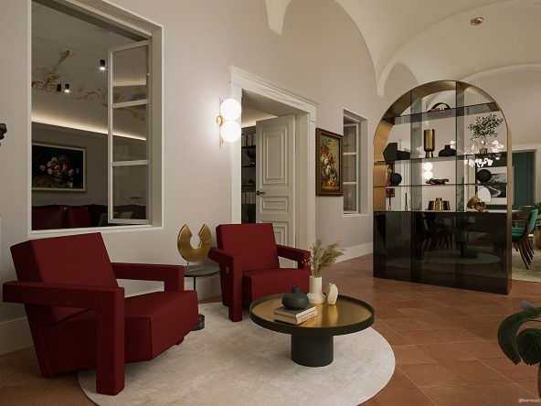 Quadrilocale storico Piacenza loggia